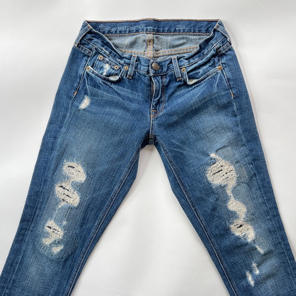 J.Crew Vintage Matchstick Distressed 5-Pocket Jean - Size 25S